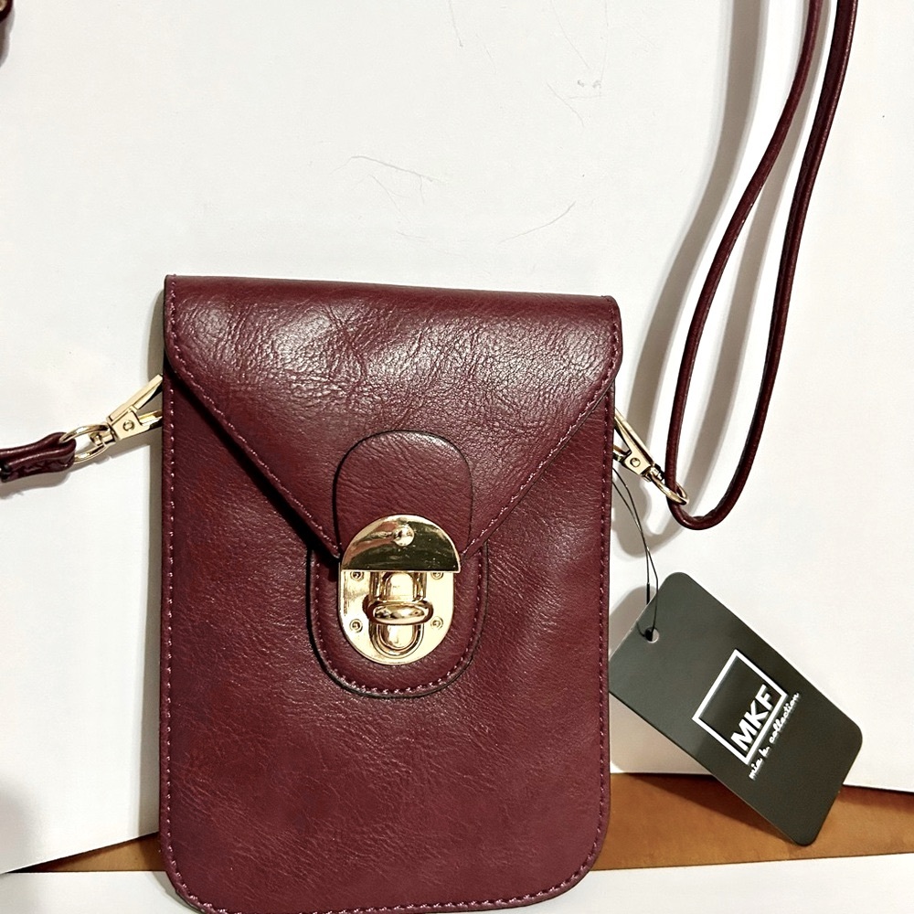 NWT MKF Collection Havana II Women’s Brown Phone Crossbody Bag by Mia K. Farrow.